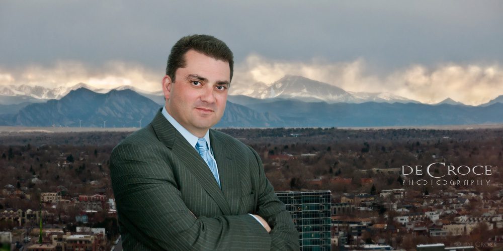 Executive portrait on location in Denver Colorado