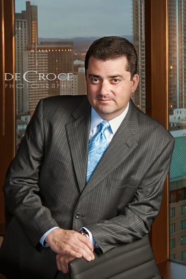Business portrait on location (Denver executive portrait) by Colorado commercial photographers DeCroce