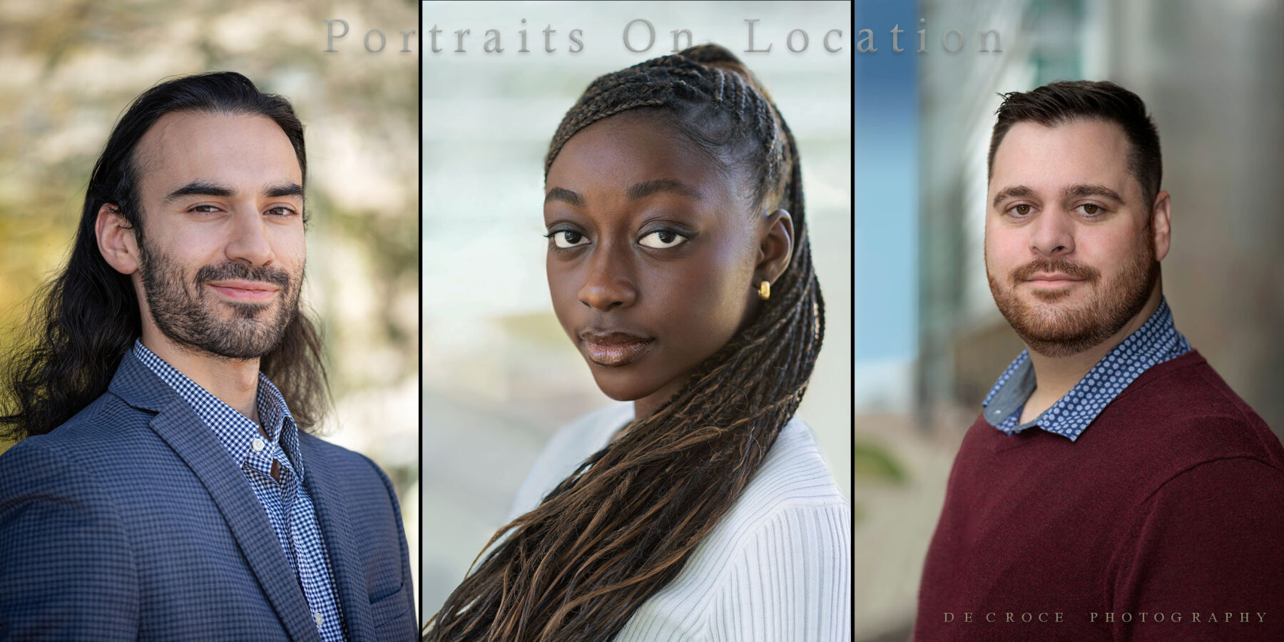 Photographer for professional portraits create stunning portraits for marketing.