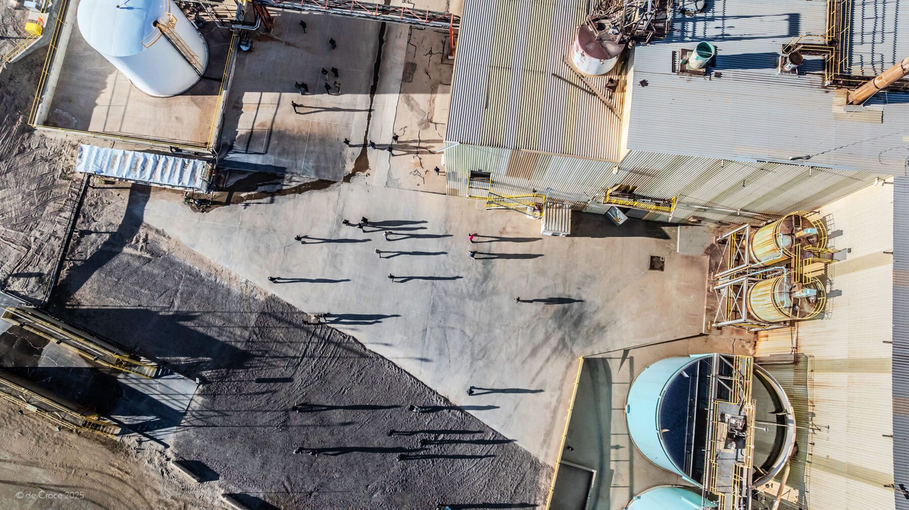 Industrial energy photography for Energy Fuels depicts uranium mill.