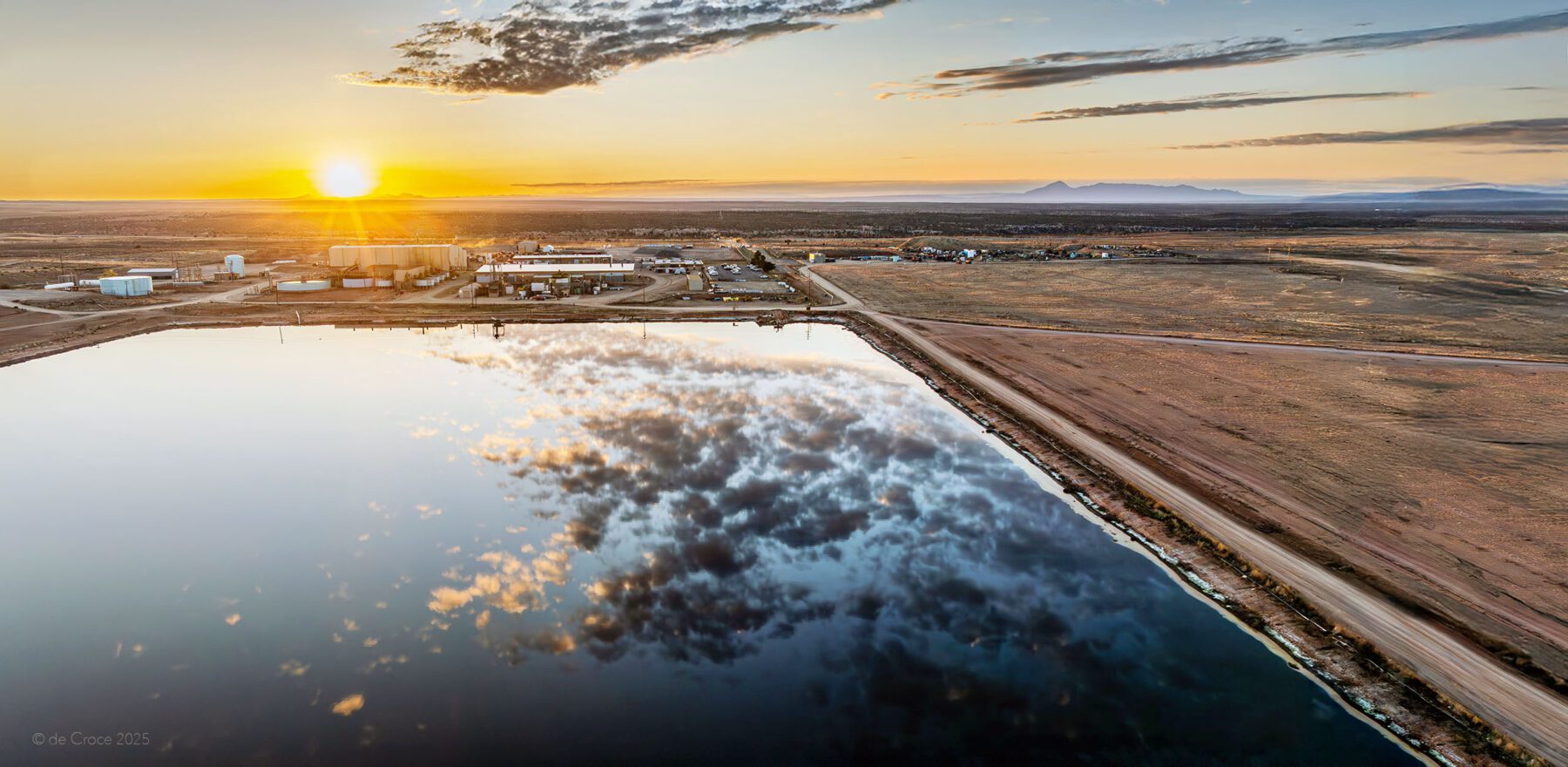 Uranium mill aerial photo depicted 