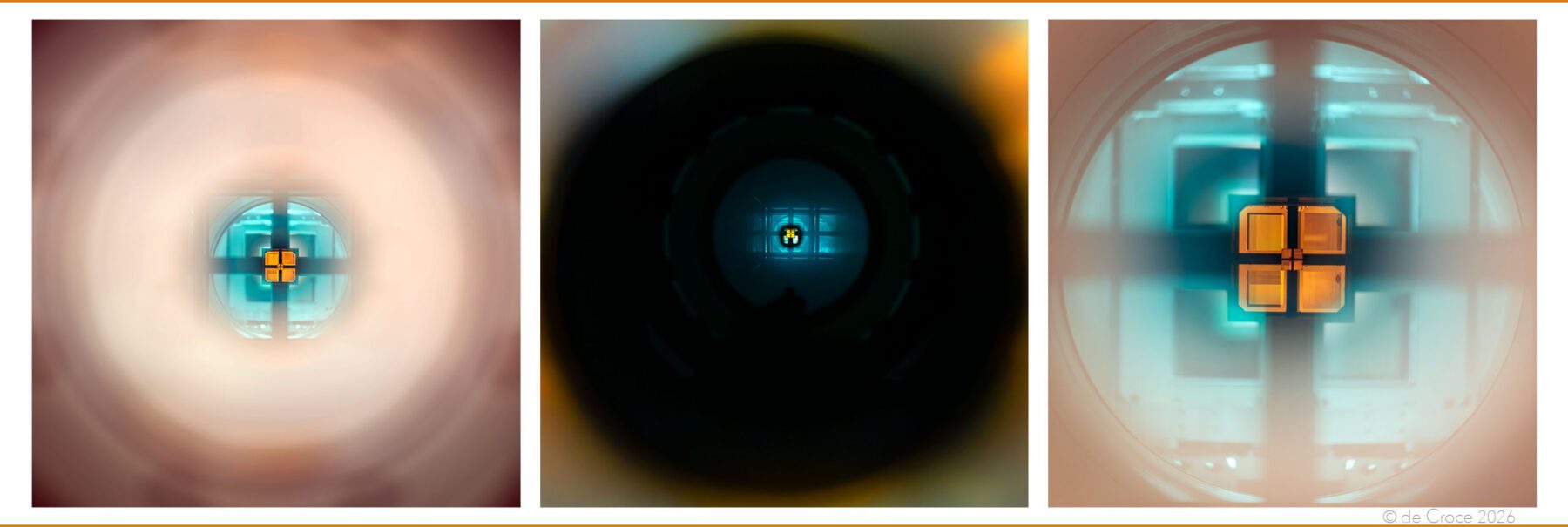 Commercial photographers shoot laser fusion in this image which shows the actual laser from a distance.